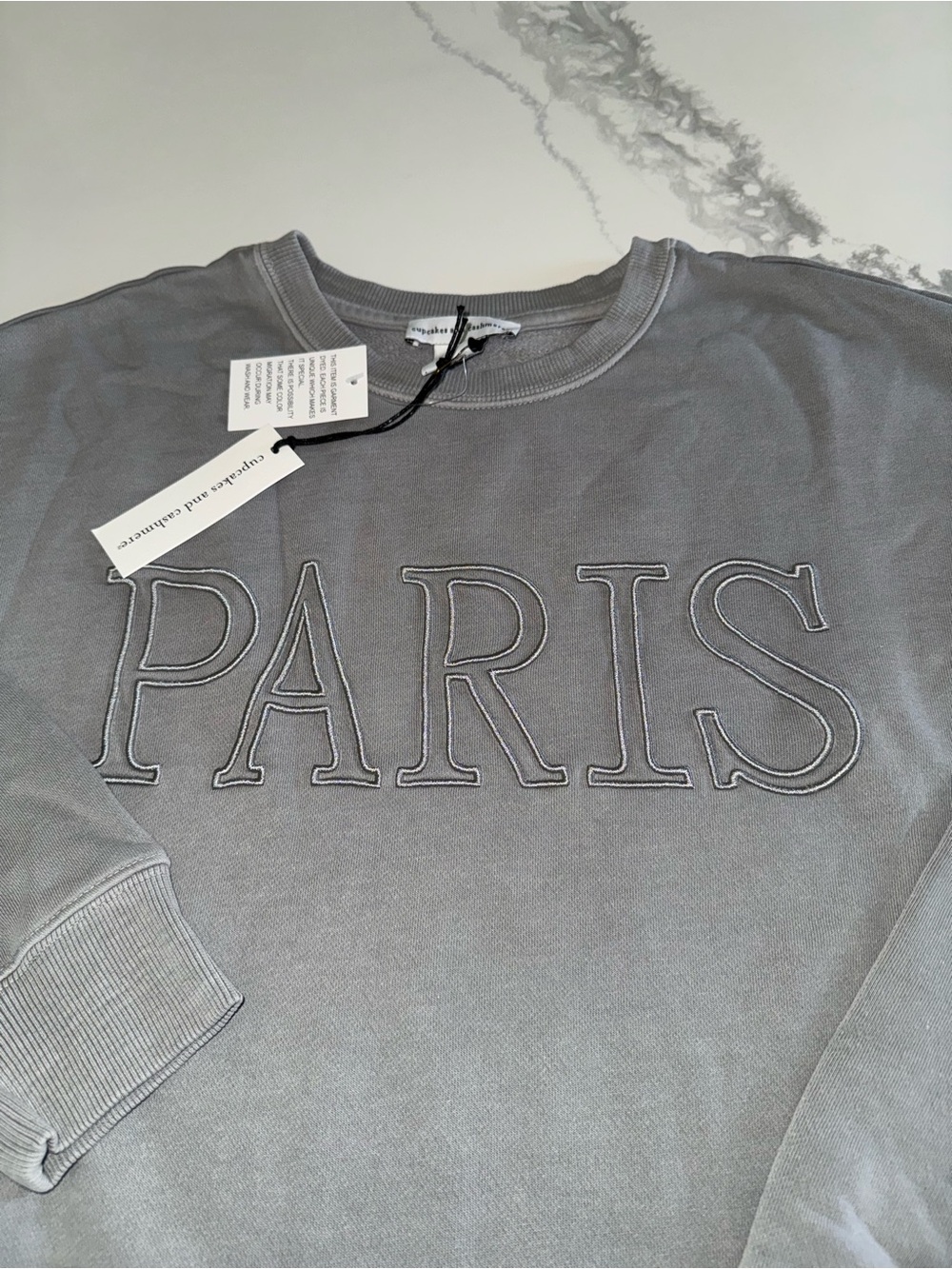 Cupcakes & Cashmere Paris Sweatshirt Size Small NEW - Picture 2 of 3